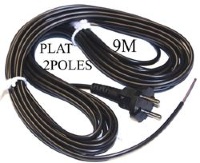 CABLE PLAT 9M POUR ENROULEUR