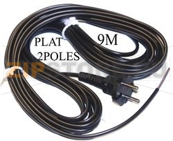 CABLE PLAT 9M POUR ENROULEUR 