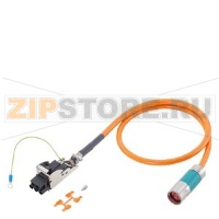 СИЛОВОЙ КАБЕЛЬ С РАЗЪЕМАМИ 4X1,5+(2X1,5) C, ШТЕКЕР БЫСТРОДЕЙСТВУЮЩЕЕ СОЕДИНЕНИЕ РАЗМ.1 (МОДУЛЬ ДВИГАТЕЛЯ SINAMICS), ПОВЫШЕННОЙ ГИБКОСТИ, UL/CSA, DESINA MOTION-CONNECT 800, DМАКС.=12,9 ММ, ДЛИНА (M) = Siemens 6FX8002-5DN01-....