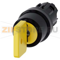 АКТУАТОР ПОВОРОТНОГО ПЕРЕКЛЮЧАТЕЛЯ С КЛЮЧОМ O.M.R., 22MM, КРУГЛ., ПЛАСТИК, НОМЕР ЗАМКА 73033, ЧЁРНЫЙ / ЖЁЛТЫЙ, С 2 КЛЮЧАМИ, 3 КОММУТАЦИОННЫХ ПОЛОЖЕНИЯ: I-O-II, С ФИКСАЦИЕЙ, УГОЛ ПОВОРОТА РУКОЯТКИ 2X50 ГРАД. ПОЛОЖЕНИЕ ИЗЪЯТИЯ КЛЮЧА: I+O+II Siemens 3SU1000-