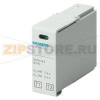 ВТЫЧНОЙ МОДУЛЬ T1/T2, N-PE, NOMINAL VOLTAGE UN 240V A.C. UC 264V A.C., IIMP 50KA, ONLY FOR 5SD7414-2 (3) Siemens 5SD7418-2