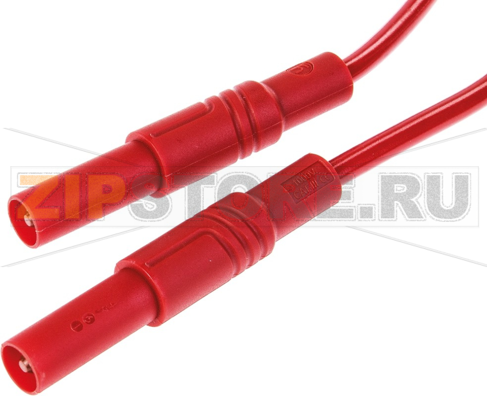 Провод испытательный 2 м, 32 A, 1000 В/AC/DC, красный Hirschmann 934077101 