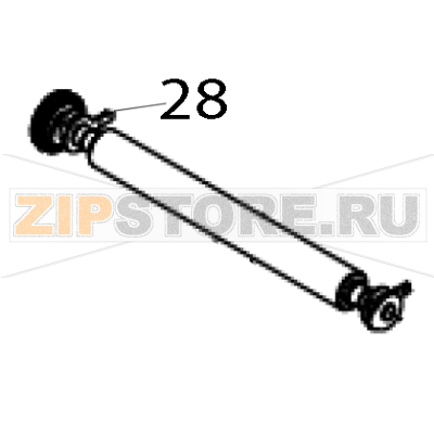 Platen bushing, MOQ 10 pcs TSC TTP-343C Platen bushing, MOQ 10 pcs TSC TTP-343CЗапчасть на деталировке под номером: 28