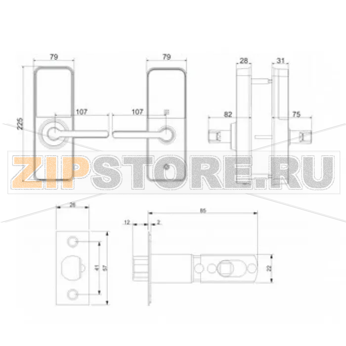 Замок Dahua DHI-ASL2101K-L 
