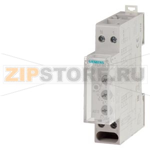 Лестничный таймер 230V 1 НО контакт 16A 250V 50Hz, электронный,отд. мультивольтажный вход 8...230V AC DC, 7 устанавл. функций, диапазон настроек 0,5...12 min., для 3- или 4-проводн. цепь, обнуляемый, макс.ток ламп 50mA,1мод. Siemens 7LF6311 
