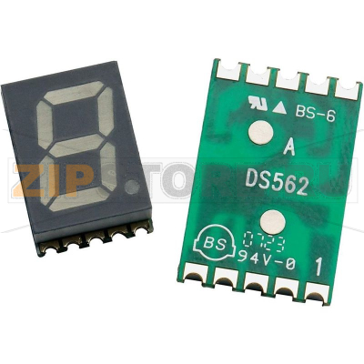 Дисплей 7-ми сегментный, зеленый, 10 мм, 2.1 В Avago Technologies HDSM-433H 