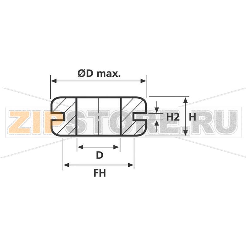 Зажим кабельный 12 мм, черный, 1 шт HellermannTyton HV1101-PVC-BK-D1 