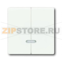 Клавиша для двухканального светорегулятора, белый бархат ABB 2CKA006599A2964