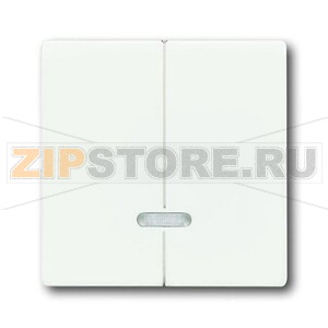 Клавиша для двухканального светорегулятора, белый бархат ABB 2CKA006599A2964 