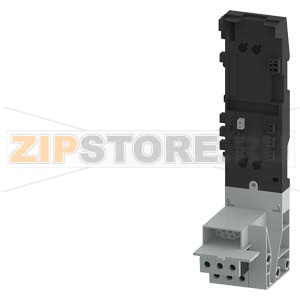 SIMATIC DP, ET200S, СИЛОВОЙ ТЕРМИНАЛЬНЫЙ МОДУЛЬ ШИРИНОЙ 65 ММ ДЛЯ УСТАНОВКИ МОДУЛЯ F-DS1E-X, С 3 КЛЕММАМИ ДЛЯ ПОДКЛЮЧЕНИЯ НАГРУЗКИ И 3 КЛЕММАМИ ДЛЯ ПОДКЛЮЧЕНИЯ К ИСТОЧНИКУ 3-ФАЗНОГО ПЕРЕМЕННОГО ТОКА Siemens 3RK1903-3AC00 