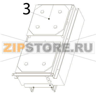 Ass. generatore pin 2x3.5 kW Tecnoinox PIN35E7 Ass. generatore pin 2x3.5 kW Tecnoinox PIN35E7Запчасть на деталировке под номером: 3
