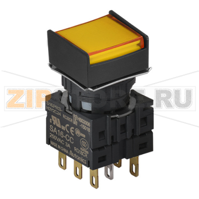 Выключатель кнопочный, Ø отверстия: 16 мм Autonics S16PRS-H3Y2C12 