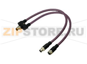 Аксессуар Y connection cable ICZ-3T-0,3M-PUR ABG-V15B-G Pepperl+Fuchs Описание оборудованияY connection cable for PROFIBUS