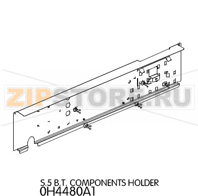 S.5 B.T. Components holder Unox XBC 605 S.5 B.T. Components holder Unox XBC 605Запчасть на деталировке под номером: 17Название запчасти на английском языке: S.5 B.T. Components holder Unox XBC 605