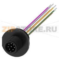 Принадлежности для позиционного выключателя 3SE5, розетка прибора M12, 8-полюсная пластмасса, соединение устройства M20 x 1,5 Siemens 3SX5100-1SS08