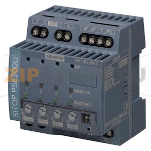 SITOP PSE200U 3 A, 4Х-КАНАЛЬНЫЙ МОДУЛЬ СЕЛЕКТИВНОСТИ, ВХОД: =24 В, ВЫХОД: =24 В/3 А, ПОКАНАЛЬНАЯ НАСТРОЙКА ВЫХОДОВ НА ТОК 0,5-3 А, СО СТАТУСНЫМ СООБЩЕНИЕМ ДЛЯ КАНАЛА Siemens 6EP1961-2BA31 