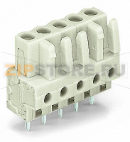 MCS MIDI Розетка под пайку THT; 0.6 x 1.0 mm solder pin; прямые; 100% защита от неправильного подсоединения; Шаг контактов 5 мм; 12-пол.; светло-серые Wago 722-142