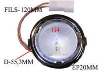 ENS. LAMPE HALOGENE COMPLET 20W