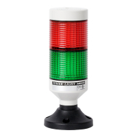 Колонна сигнальная, светодиодная, модульная, Ø: 56 мм Autonics PTE-DGF-202-RG