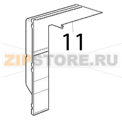 Pannello posteriore Scotsman BF 80 Pannello posteriore Scotsman BF 80Запчасть на деталировке под номером: 11
