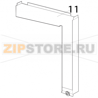 Pannello posteriore Elettrobar Fast 161 DP Pannello posteriore Elettrobar Fast 161 DPЗапчасть на деталировке под номером: 11
