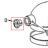 CAP, attachment hub chrome KitchenAid 5K5SS