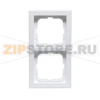 Рамка двухместная, белая ABB 2TKA000337G1