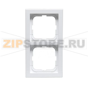 Рамка двухместная, белая ABB 2TKA000337G1 