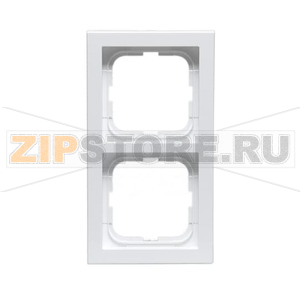 Рамка двухместная, белая ABB 2TKA000337G1 
