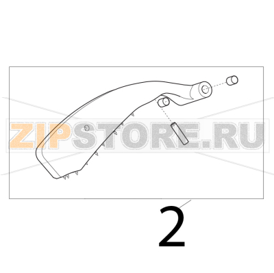 Assieme pressamerce NO CE Sirman Mirra 250 C Assieme pressamerce NO CE Sirman Mirra 250 CЗапчасть на деталировке под номером: 2