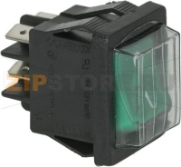 ЗЕЛЕНЫЙ ДВУХПОЛЮСНЫЙ ВЫКЛЮЧАТЕЛЬ 16А250В