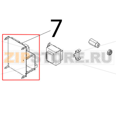 PCB Angelo Po BX101E PCB Angelo Po BX101EЗапчасть на деталировке под номером: 7