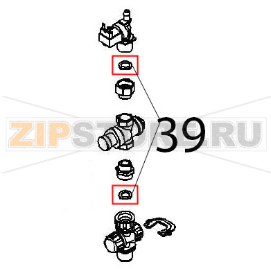 Gasket Angelo Po FX61E1 Gasket Angelo Po FX61E1Запчасть на деталировке под номером: 39