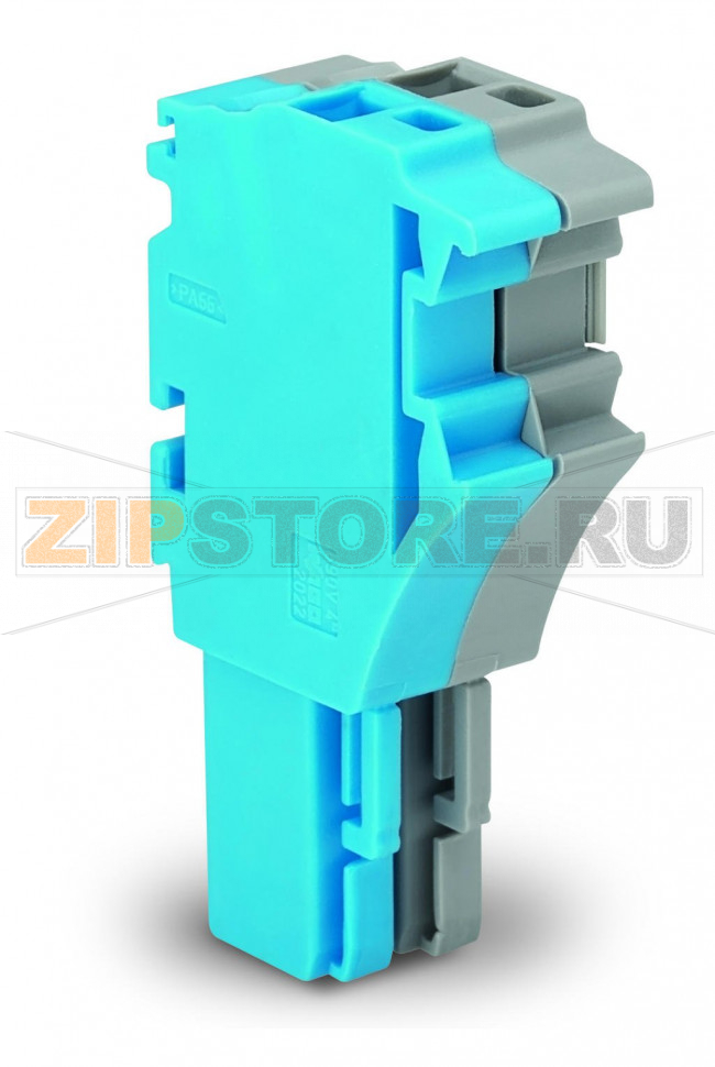 1-проводниковая розетка; 2,5 мм; 2-пол.; 2,50 mm; желто-зеленые/синие/серые Wago 2022-102/000-039 