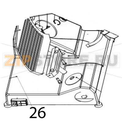 Worktable Hurakan HKN-HM300M Worktable Hurakan HKN-HM300MЗапчасть на деталировке под номером: 26