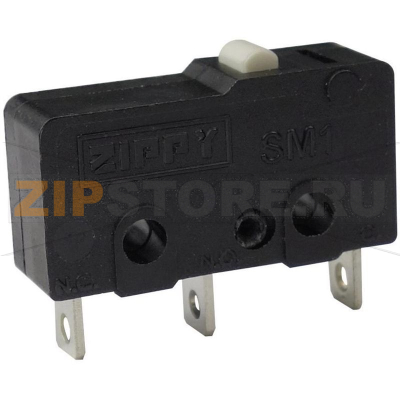 Микропереключатель 250 В/AC, 6 А, 1 x вкл/вкл, без фиксации, 1 шт Zippy SM1-N6S-00A0-Z 