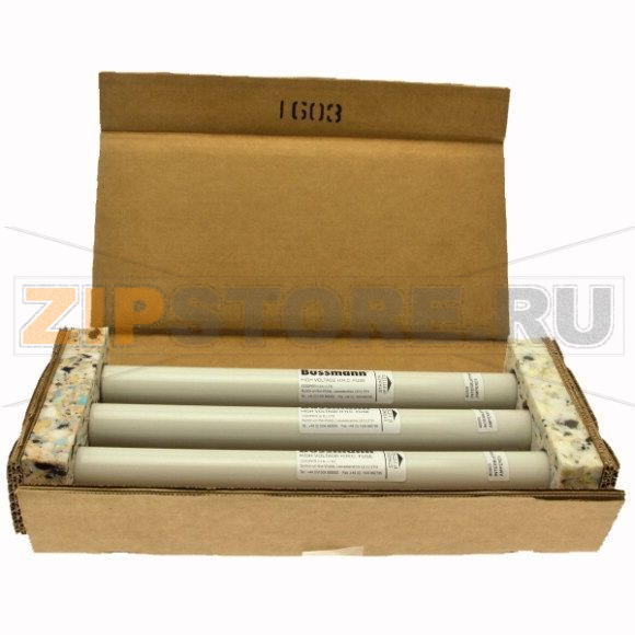 Предохранитель VT, 0.5 A, AC 38 kV, 40 кА, 440x41.3 мм Eaton 38KV 0.5A CAV FUSE 