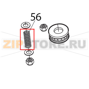 Molla per flangia PLL Sirman Apollo Molla per flangia PLL Sirman ApolloЗапчасть на деталировке под номером: 56