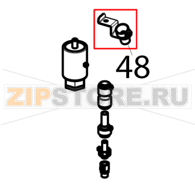 Heat probe external holder assembly Tecnoinox GFB10DSL Heat probe external holder assembly Tecnoinox GFB10DSLЗапчасть на деталировке под номером: 48