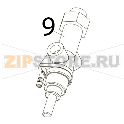 Gas cock Tecnoinox PC105G7 Gas cock Tecnoinox PC105G7Запчасть на деталировке под номером: 9