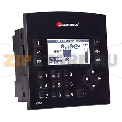 Контроллер 2.4&quot;, 24 В/DC, 8DI, 6AI, 6RO, 2PTO Unitronics V130-33-TR6 