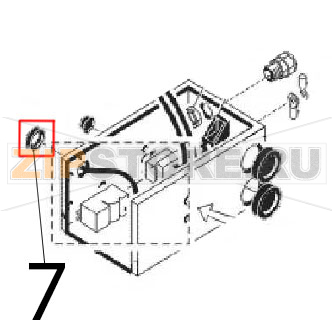 Grommet Ø: 13.5-25 Angelo Po 0A1FR1G Grommet Ø: 13.5-25 Angelo Po 0A1FR1GЗапчасть на деталировке под номером: 7