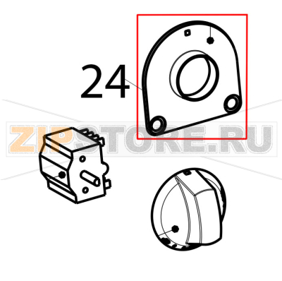 Under knob Tecnoinox FR4FE7 Under knob Tecnoinox FR4FE7Запчасть на деталировке под номером: 24