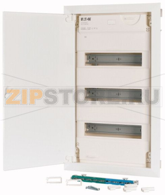Панель распределительная, 3-рядная, дверь из стали плоская Eaton KLV-36HWS-F 