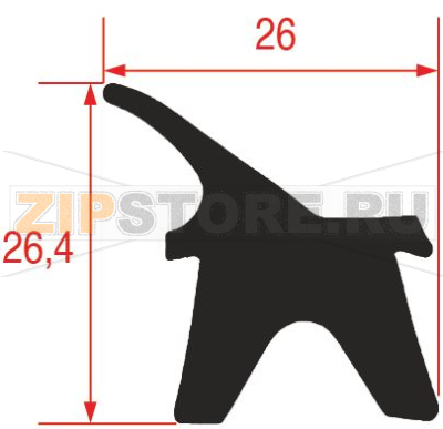 GUARNIZIONE PORTA FORNO 555x395 mm 
