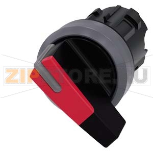 АКТУАТОР ПОВОРОТНОГО ПЕРЕКЛЮЧАТЕЛЯ С ВОЗМОЖНОСТЬЮ ПОДСВЕТКИ, 22MM, КРУГЛ., ПЛАСТИК С МЕТАЛЛИЧЕСКИМ ФРОНТАЛЬНЫМ КОЛЬЦОМ, РУКОЯТКА ДЛИННАЯ ЧЁРНАЯ С КРАСНОЙ ВСТАВКОЙ, 2 КОММУТАЦИОННЫХ ПОЛОЖЕНИЯ: O-I, С ФИКСАЦИЕЙ, УГОЛ ПОВОРОТА РУКОЯТКИ 90 ГРАД. : 10:30Ч./13: 