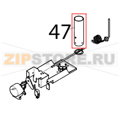 Tubo camino per chiusura a farfalla Tecnoeka KF 1010 EV UD Tubo camino per chiusura a farfalla Tecnoeka KF 1010 EV UDЗапчасть на деталировке под номером: 47