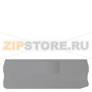 КРЫШКА ДЛЯ ПРОХОДНЫХ ПРУЖИННЫХ КЛЕММ, 4 CONNECT. POINTS, SECTION: 2.5 MM2, ШИРИНА: 2.2 MM, COLOR: GRAY Siemens 8WH9000-5GA00 