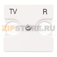 Накладка для TV-R розетки, двухмодульная, альпийский белый ABB 2CLA225080N1101