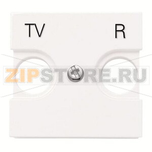 Накладка для TV-R розетки, двухмодульная, альпийский белый ABB 2CLA225080N1101 